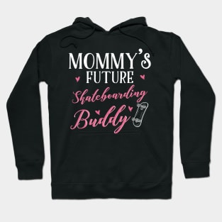 Skateboarding Mom and Baby Matching T-shirts Gift Hoodie